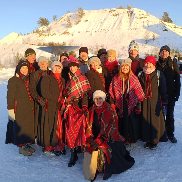 Võru valla rahvatantsijad tantsisid Kohtla-Nõmme Talvepilgaril