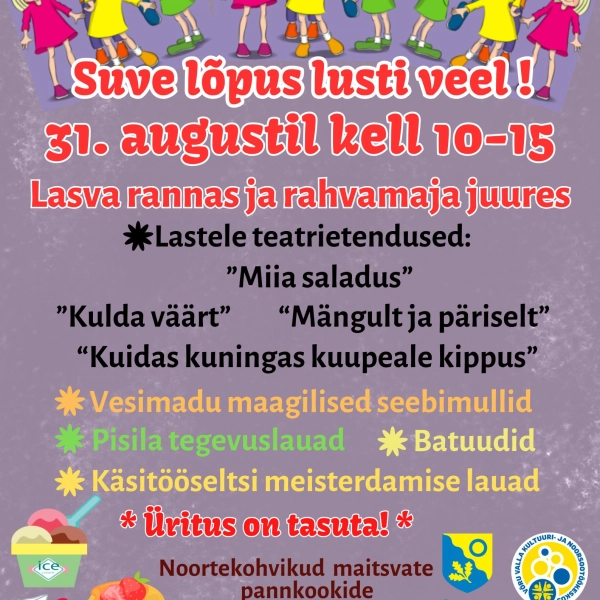 Lasva lastepäev ootab mängima, meisterdama ja etendusi vaatama