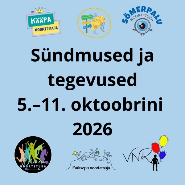 5.-11. oktoobri tegevused ja sündmused