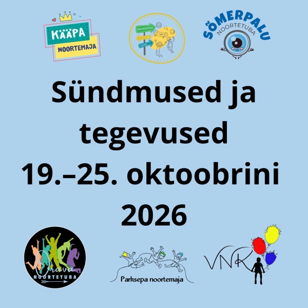 19.-25. oktoobri tegevused ja sündmused